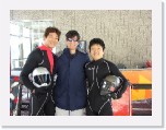 inouenicholsmaruyama084 * (L-R) Masanori Inoue (JPN), George Nichols (me; track official), Hiroyuki Maruyama (JPN). (Photographer: Steve Mayer) * 640 x 480 * (116KB)